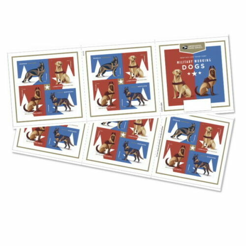 USPS New Military Working Dogs Booklet of 20