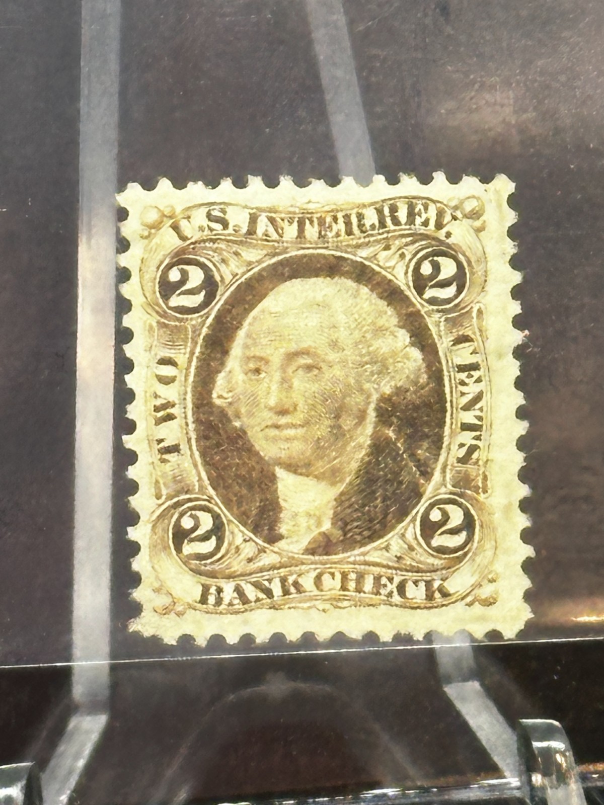 UNITED STATES 2C GEORGE WASHINGTON BANK NOTE ISSUE UNUSED NO GUM STAMP
