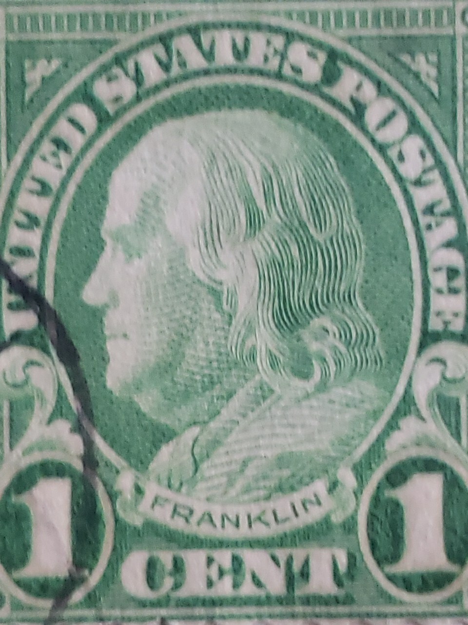 Very Rare 1 Cent Stamp, Very Good Condition