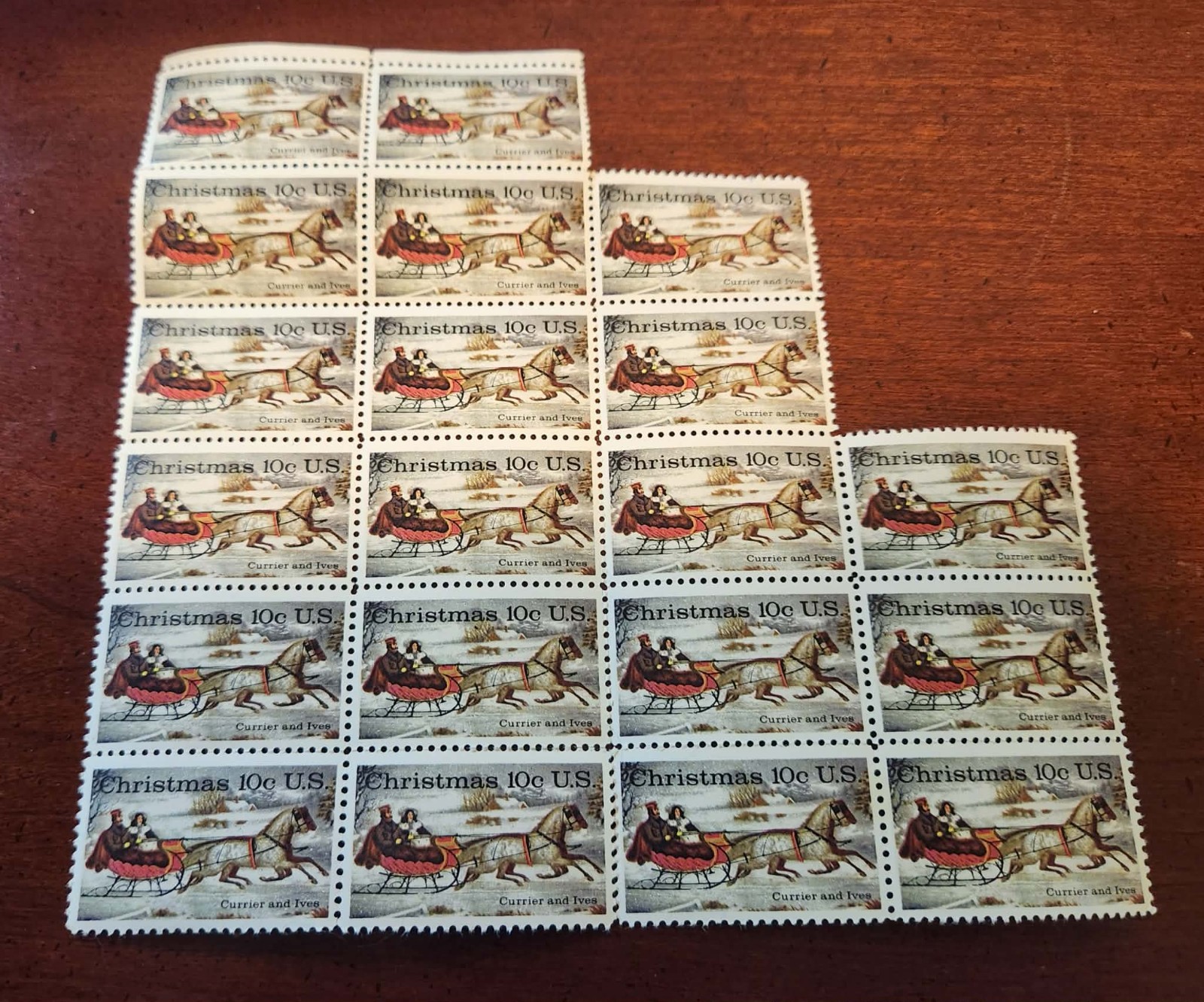 20 Currier and Ives 10c Christmas Stamps – United States Postal Service (USPS)