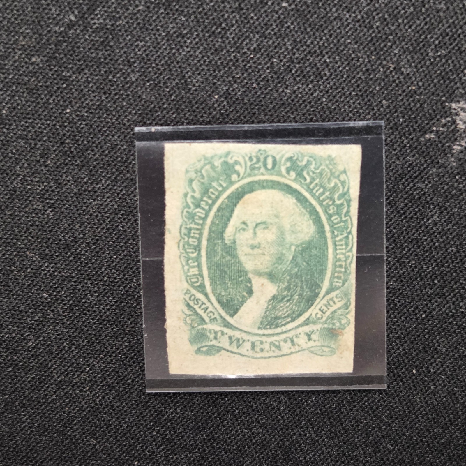 #13 Washington 20 Cent Stamp Hinged