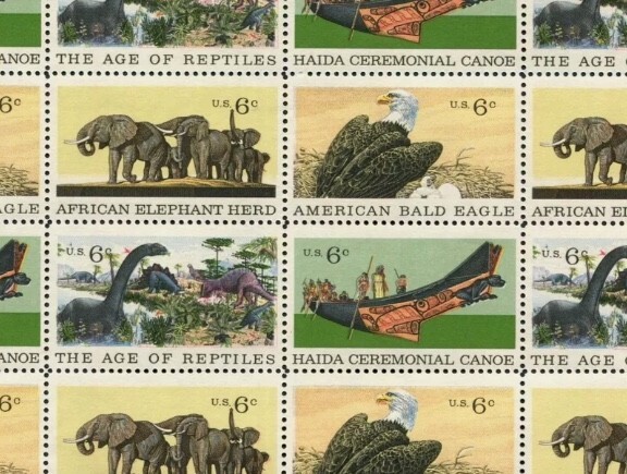United States 6¢ Natural History Postage Stamp #1387-90 Pack of 100