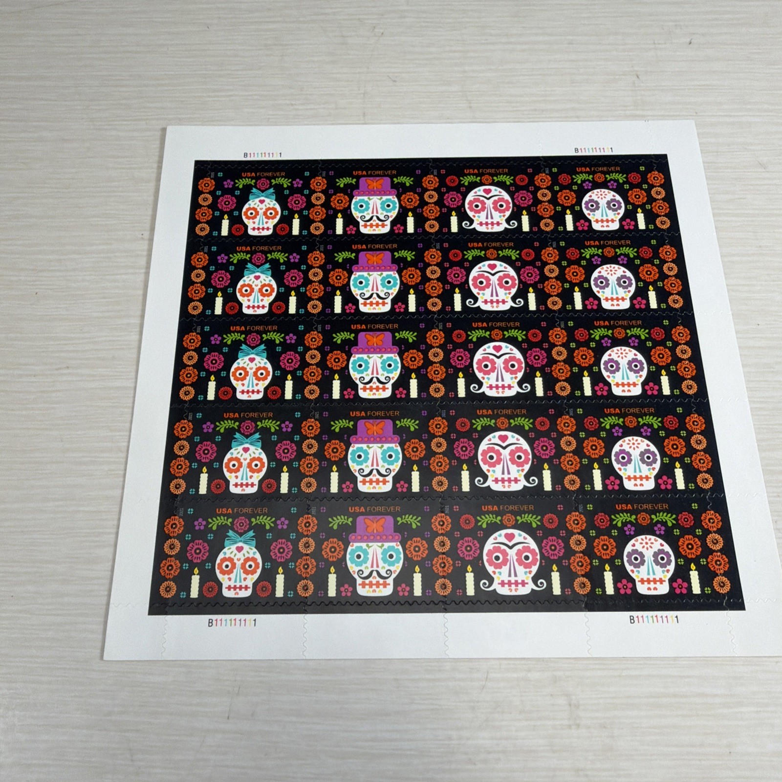 USPS Day of The Dead 2020 Forever Stamps – Sheet of 20 Postage Stamps