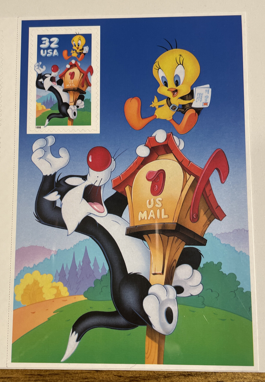 2 Packs Sylvester & Tweety 32 Cent Postage stamps sealed never opened