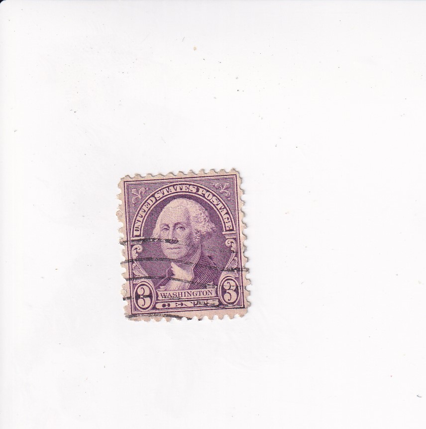 US Stamp WASHINGTON 3 CENTS PURPLE STAMP 1932 PERF. (US)
