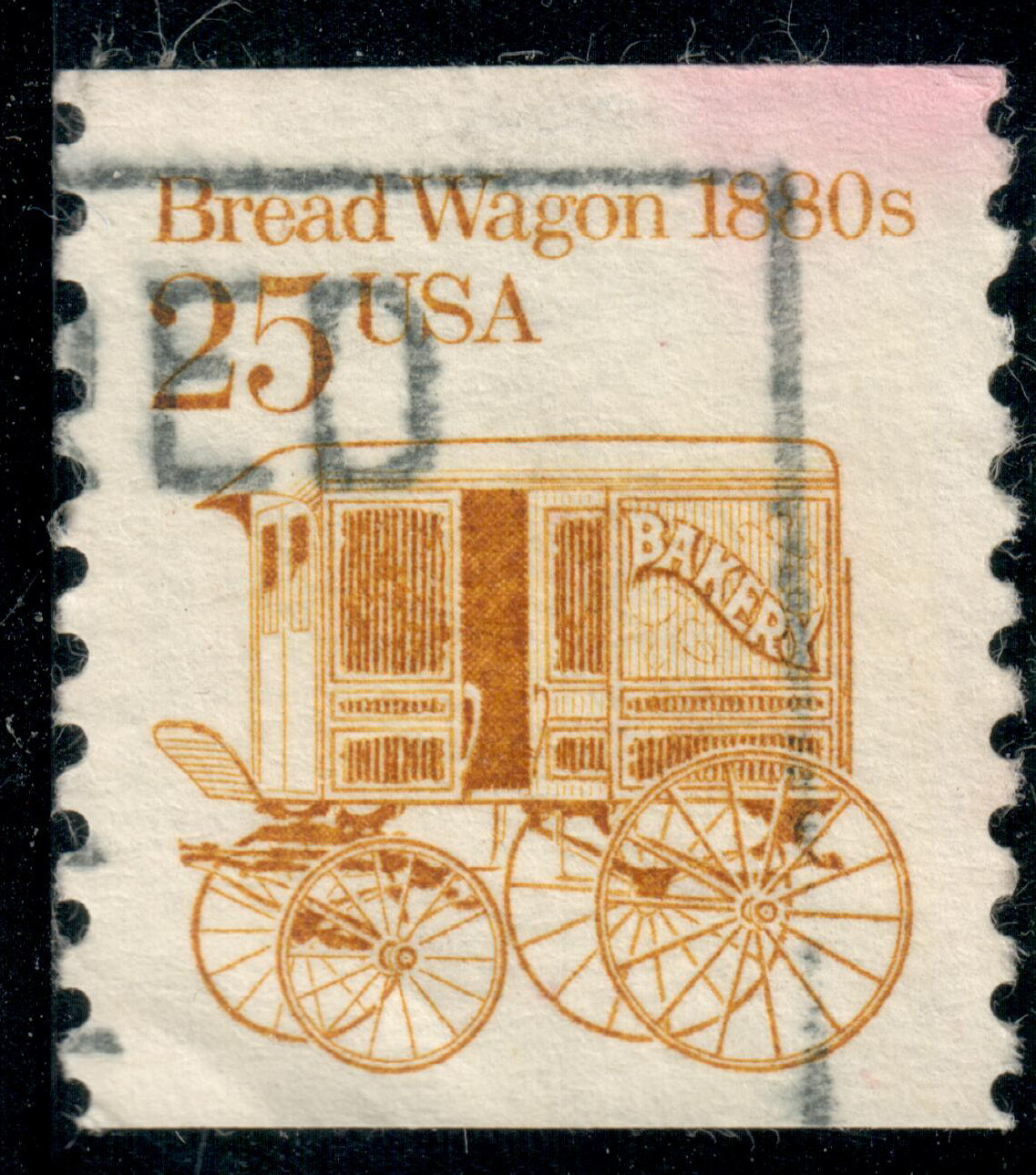USA – 1985 – Transportation – Bread Wagon 1880s – 25¢ – #3752