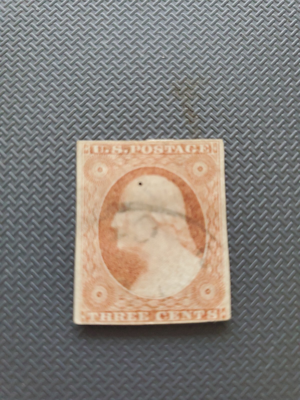VINTAGE # 10-11 1851-1857 GEORGE WASHINGTON IMPERFORANTE