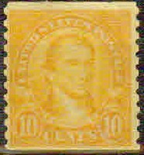 U.S.A.-1924 –10¢ MONROE COIL -F-VF**