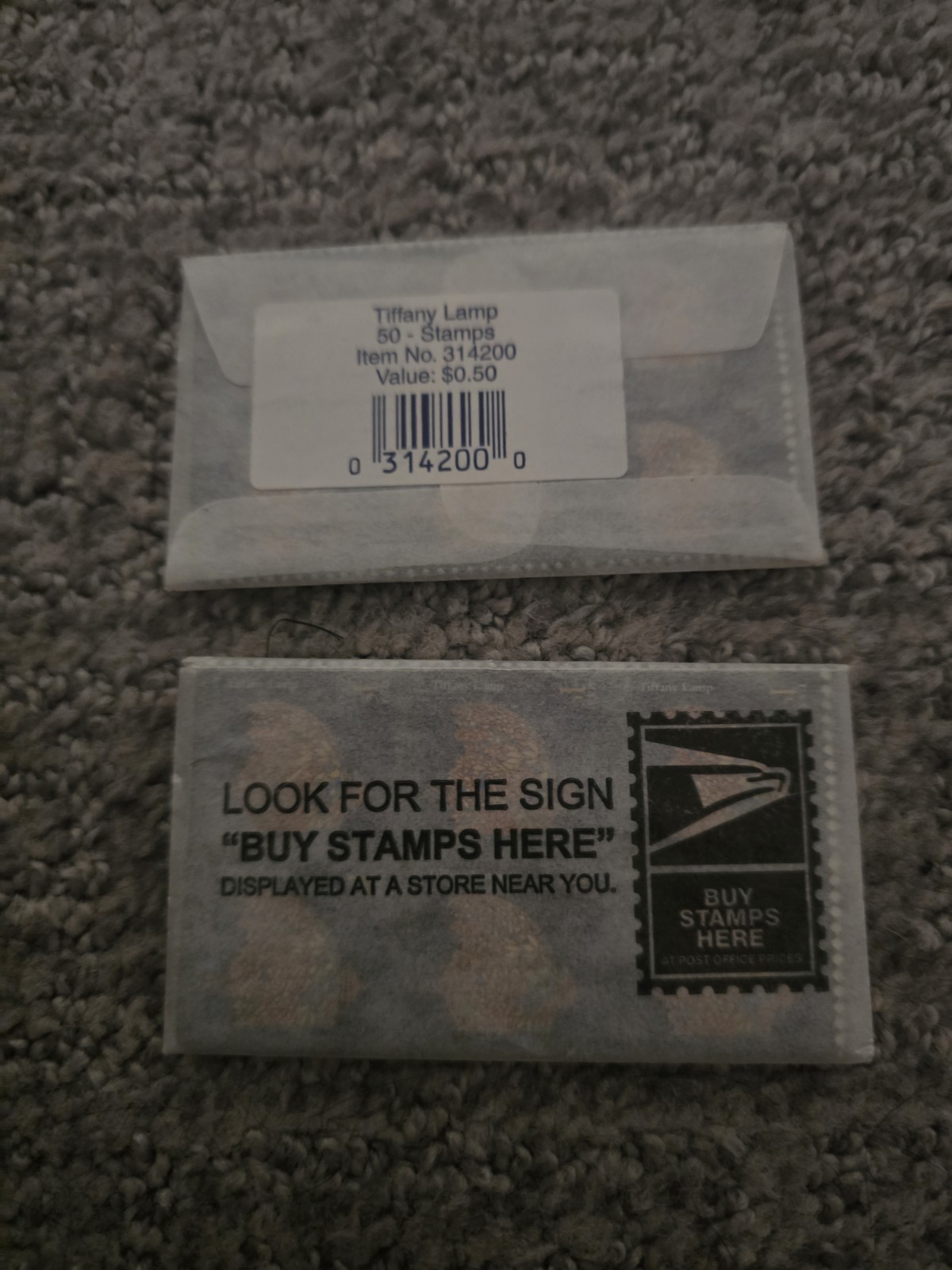 USPS Tiffany Lamp 50¢ Stamps 100 Total Unused Sealed Booklets Face Value $50