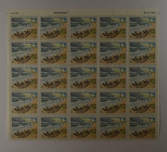 US SCOTT 1448 – 51 PANE OF 100 CAPE HATTERASS 2 CENTS FACE MNH