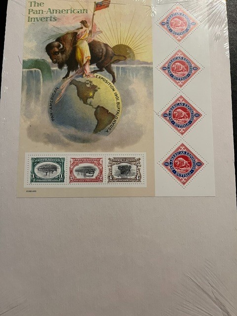 Scott #3505. The Pan-American Inverts Souvenir Sheet. (2000) Sealed. MNH.