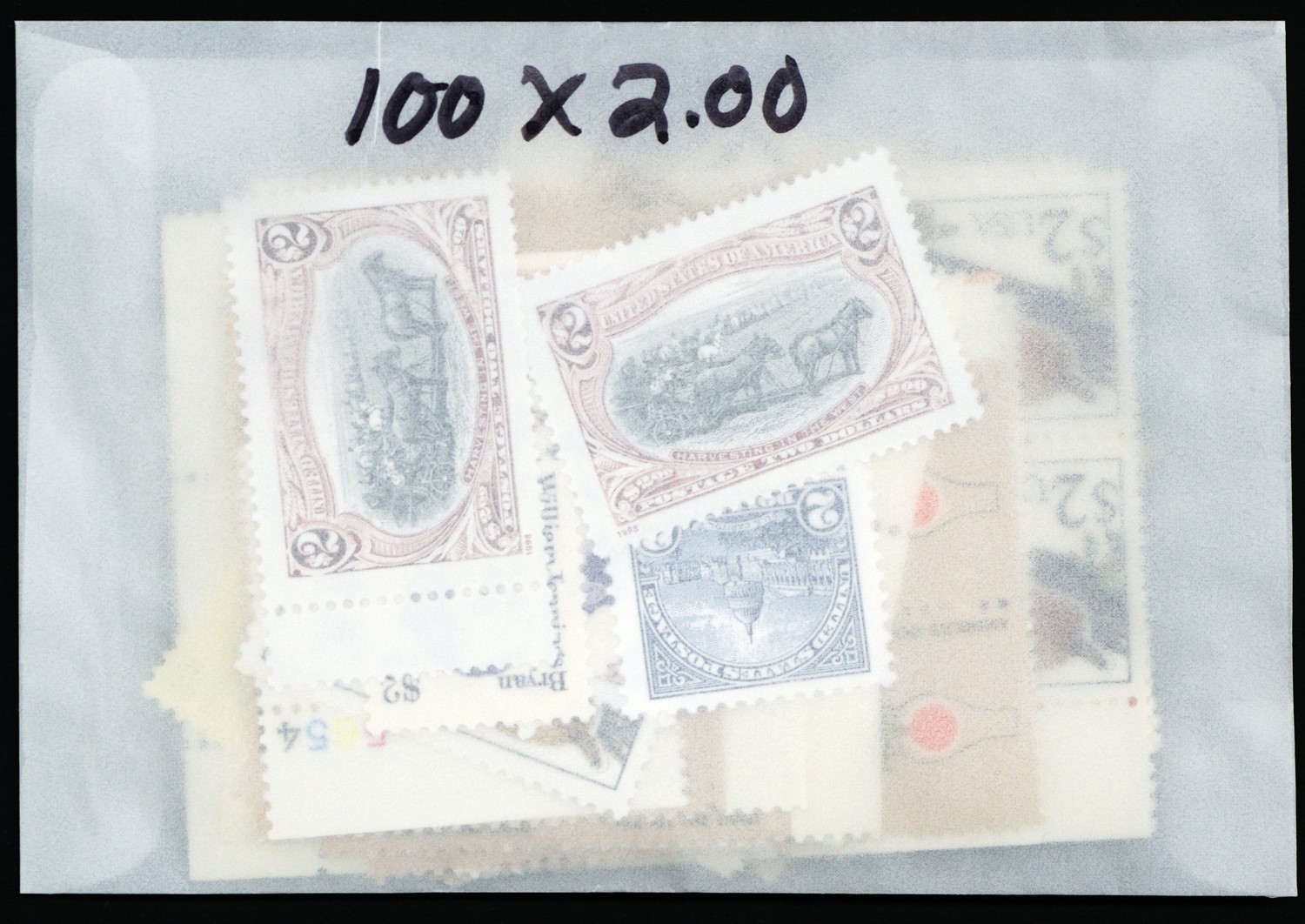 $2 X 100 Mint Stamps – Discount Postage Lot – Face Value $200.00 – Stuart Katz