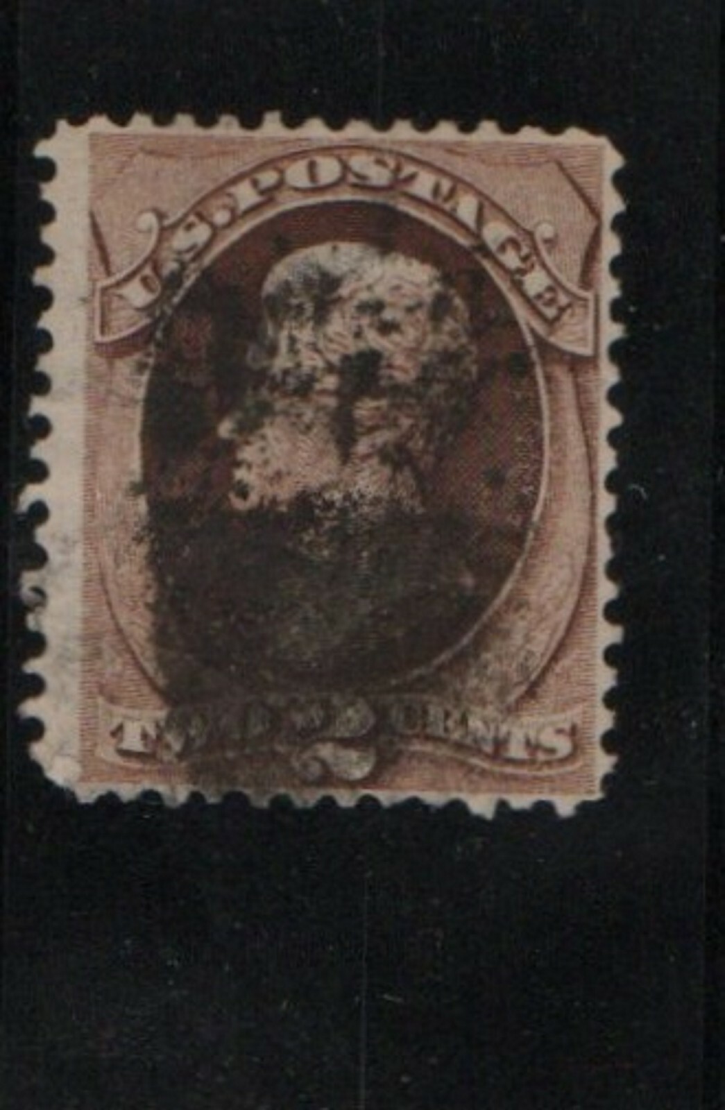 USA 1873 MNH WHITE WOVE PAPER BROWN JACKSON