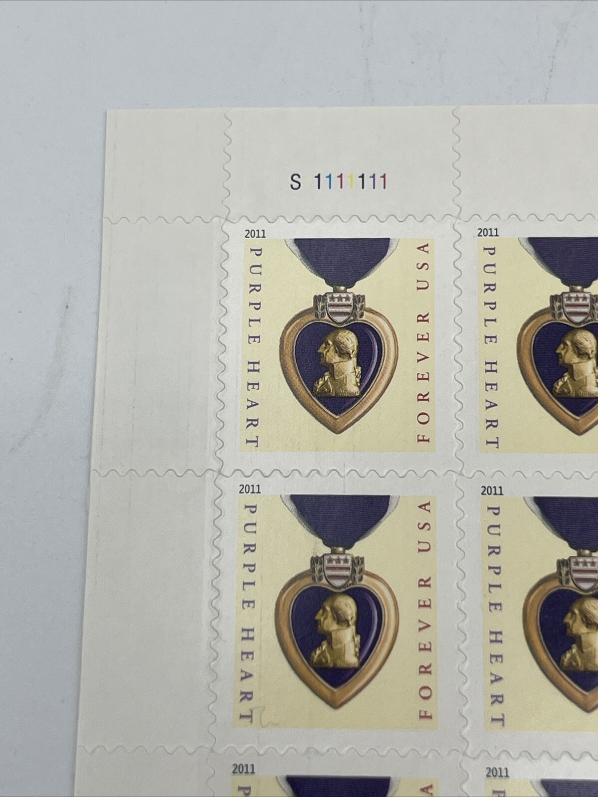 US Scott #4704 Purple Heart 2012 Forever Complete Sheet 20 Mint NH