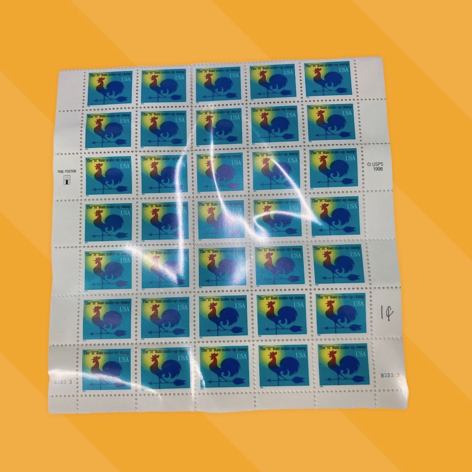 STAMPS H Rate Make Up Stamp Sheet