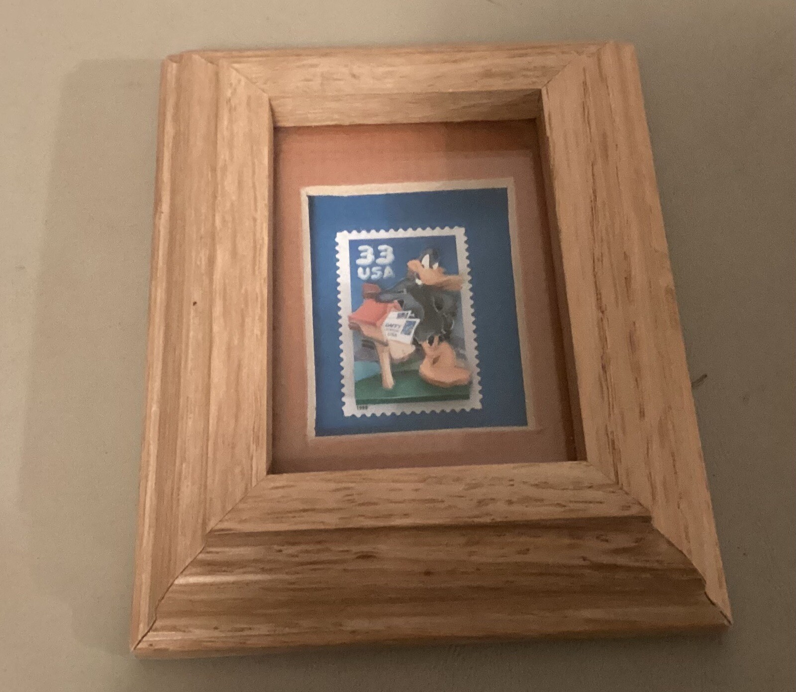 Unique Daffy Duck 4×5 Framed 3D 33 Cent 1999 Stamp