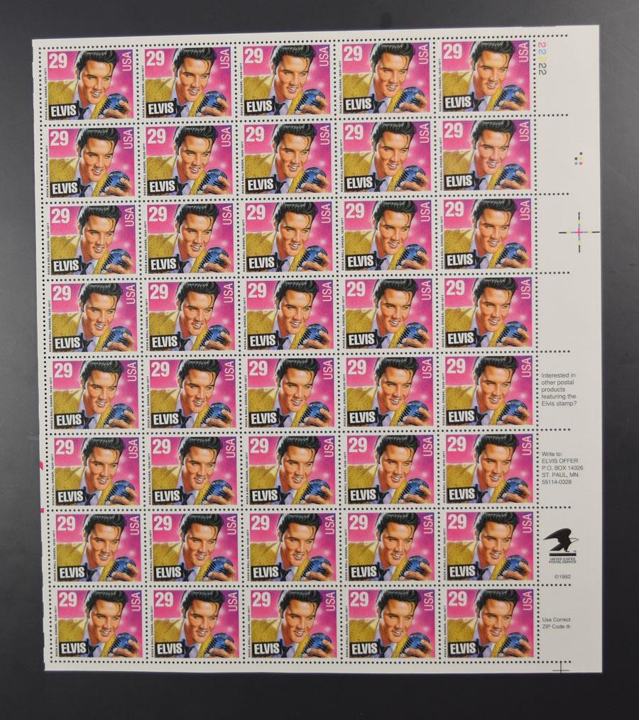 US SCOTT 2721 SHEET OF 40 ELVIS 29 CENTS FACE MNH