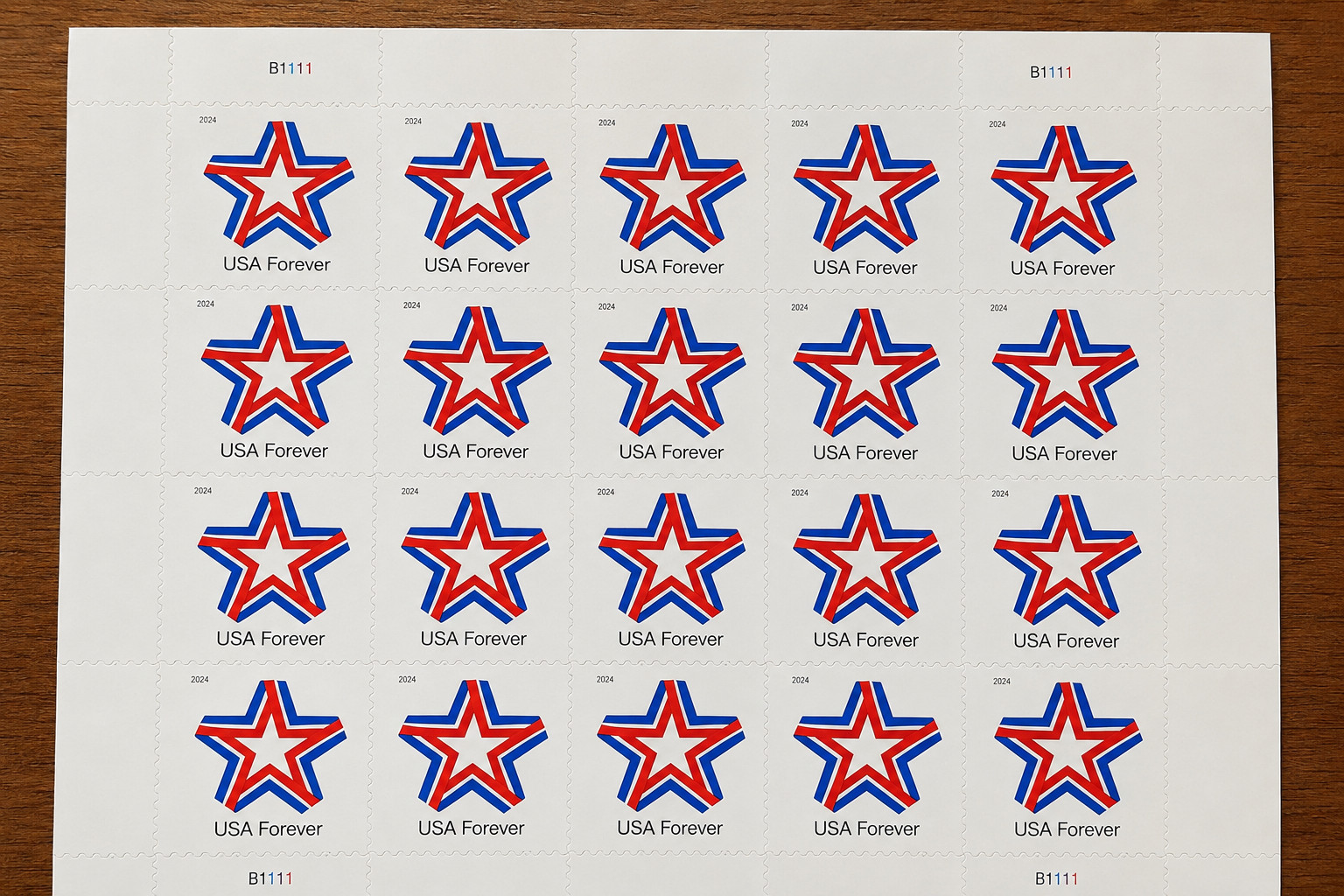 100 Genuine USPS Forever Stamps Unused 5 Sheets of 20 Booklet of 100