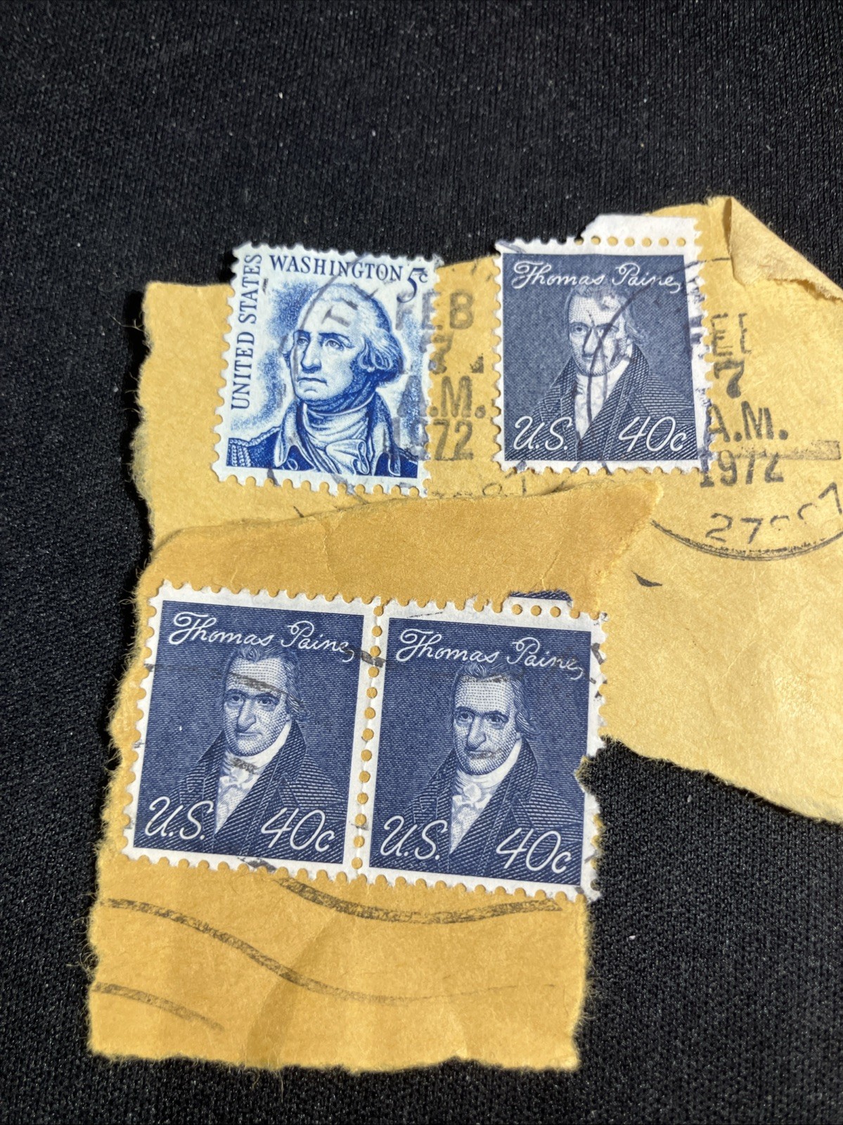 Lot of 3 Stamps Thomas Paine 40 Cents used