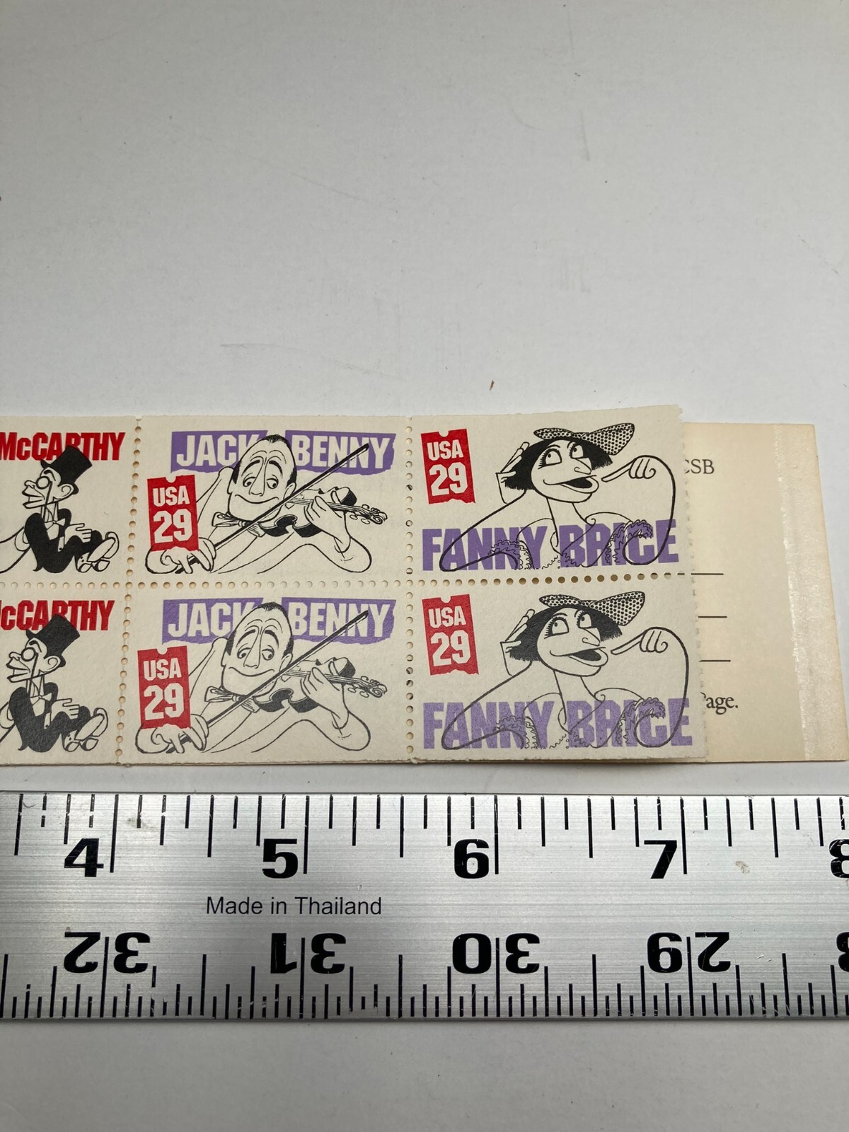 8 Vintage Comedians by Hirschfeld USA 29 Cent Stamps USPS
