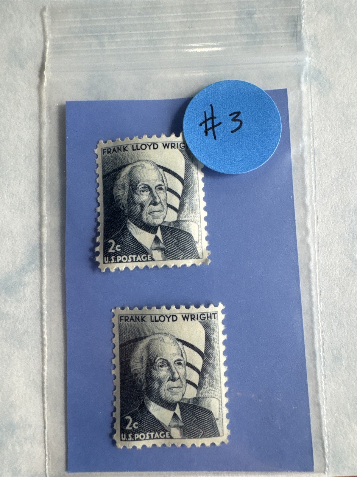 Rare 1966 Frank Lloyd Wright 2 Cent U.S. Postage Stamp –Mint /Unused Set Of 2 #3