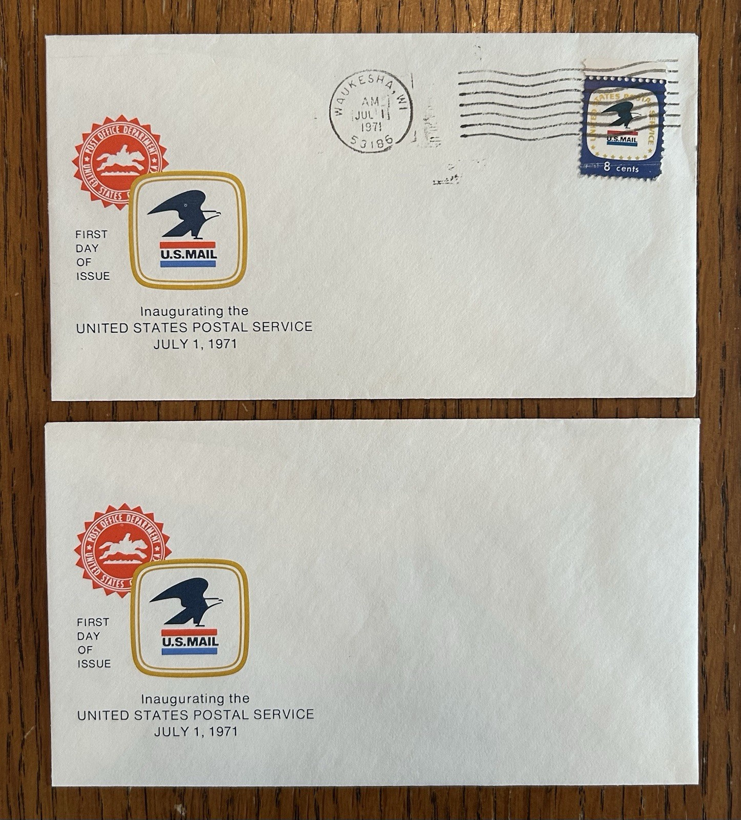 First Day Issue US Mail Inaugurating US Post Office Cancelled Stamp + Envelope