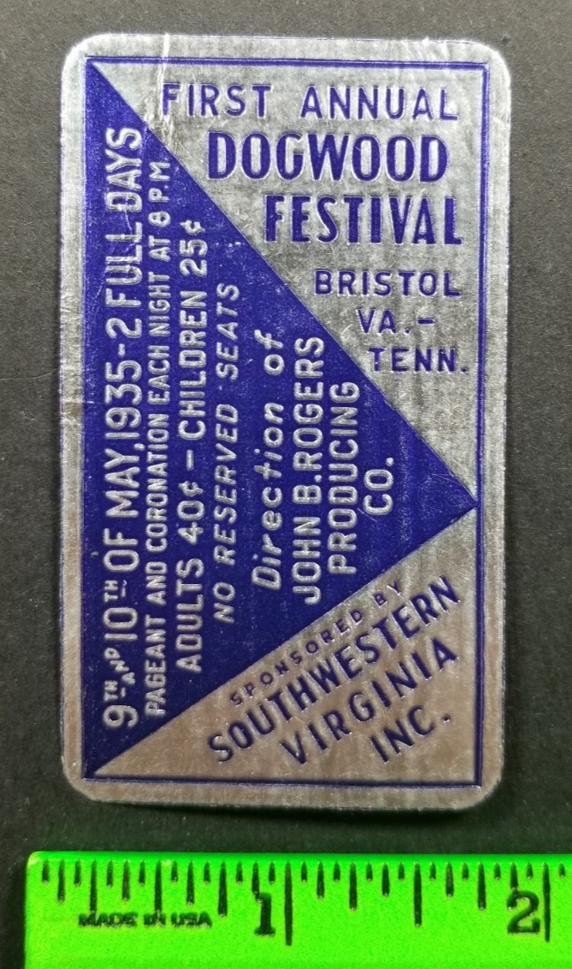 Vintage Dogwood Festival Southwestern Virginia Poster Stamp