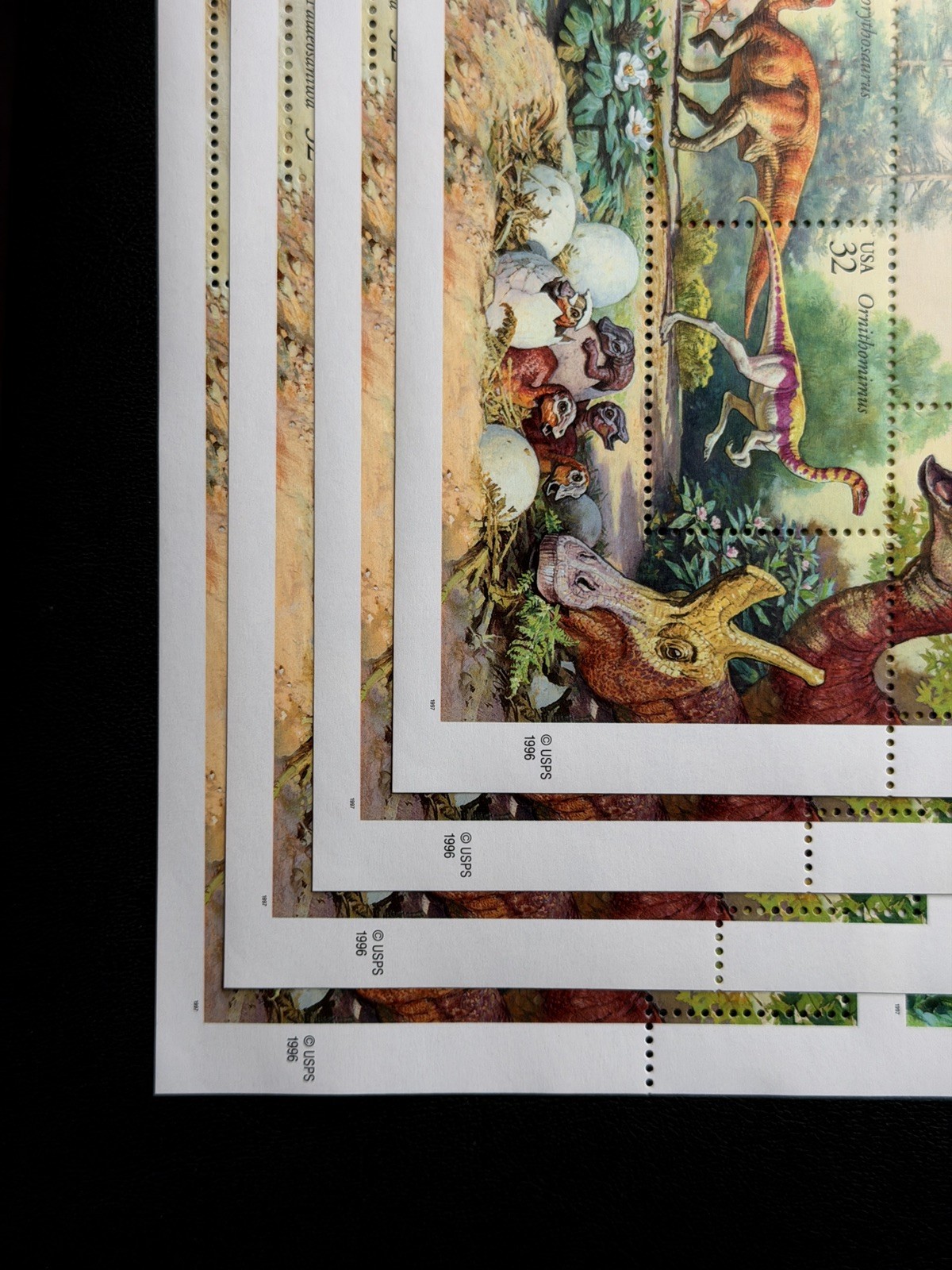 4 Sheets x 15 THE WORLD OF DINOSAURS 32¢ US Postage Stamps USA Sc # 3136