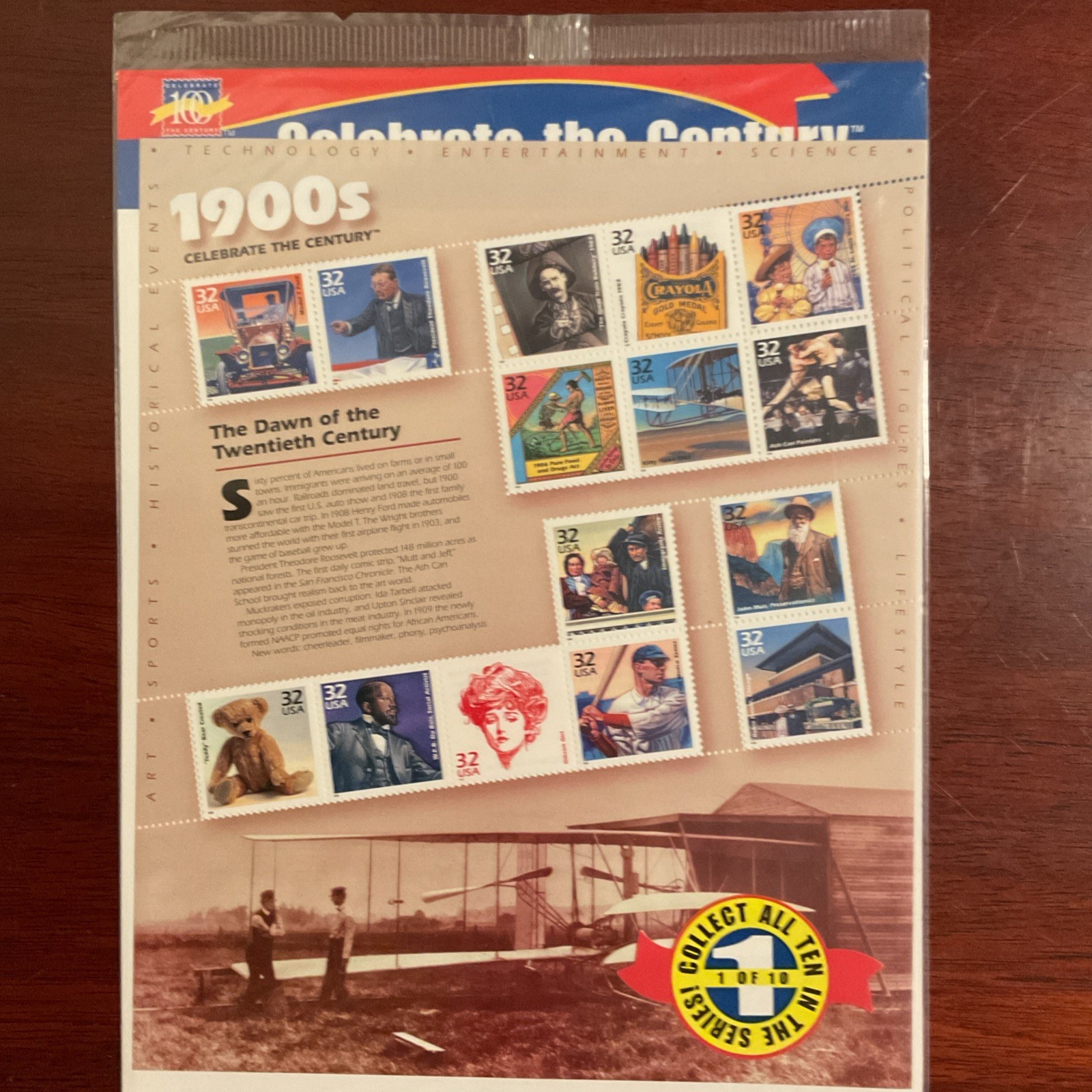 CELEBRATE THE CENTURY 1900-1990. Complete 6 Sheet Set US Stamps