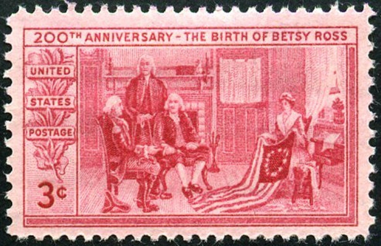 USA 1952 – The Birth of Betsy Ross, 1752-1952 – 200th Anniversary 😍 Scott #1004
