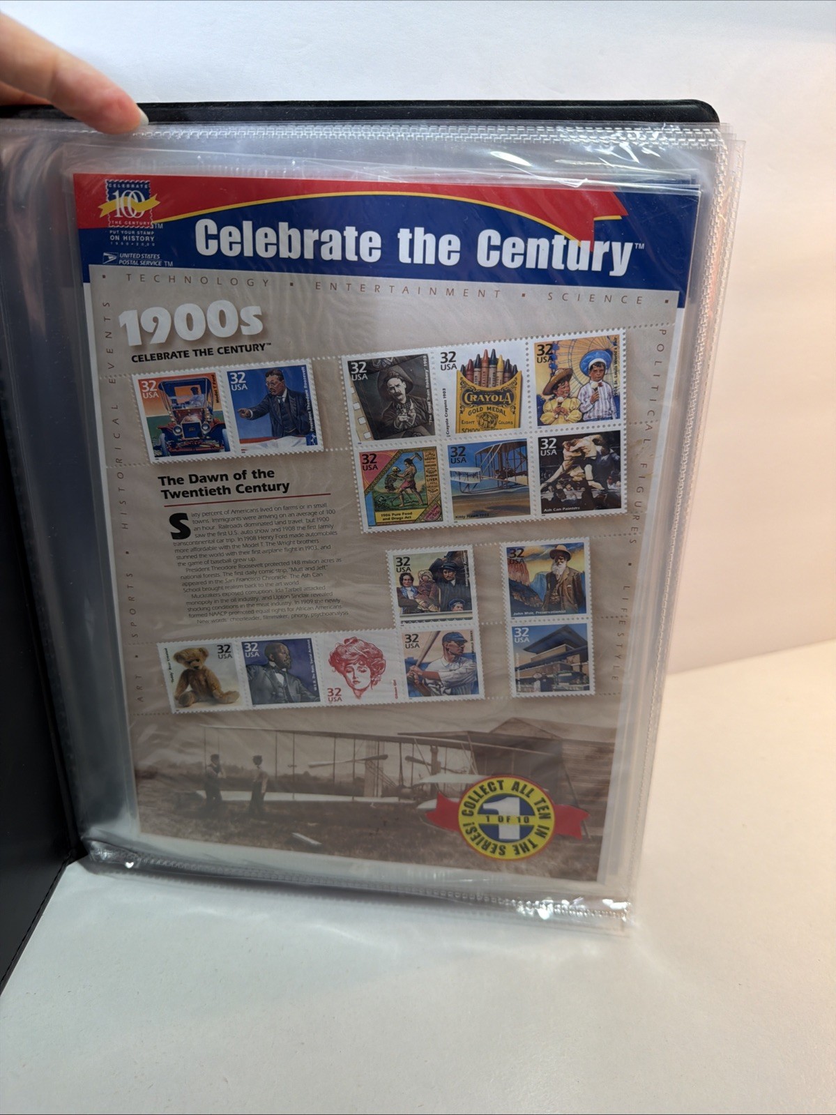 Sealed CELEBRATE THE CENTURY 1900-1990 Complete 10 Sheet Set US Stamps UNPOSTED