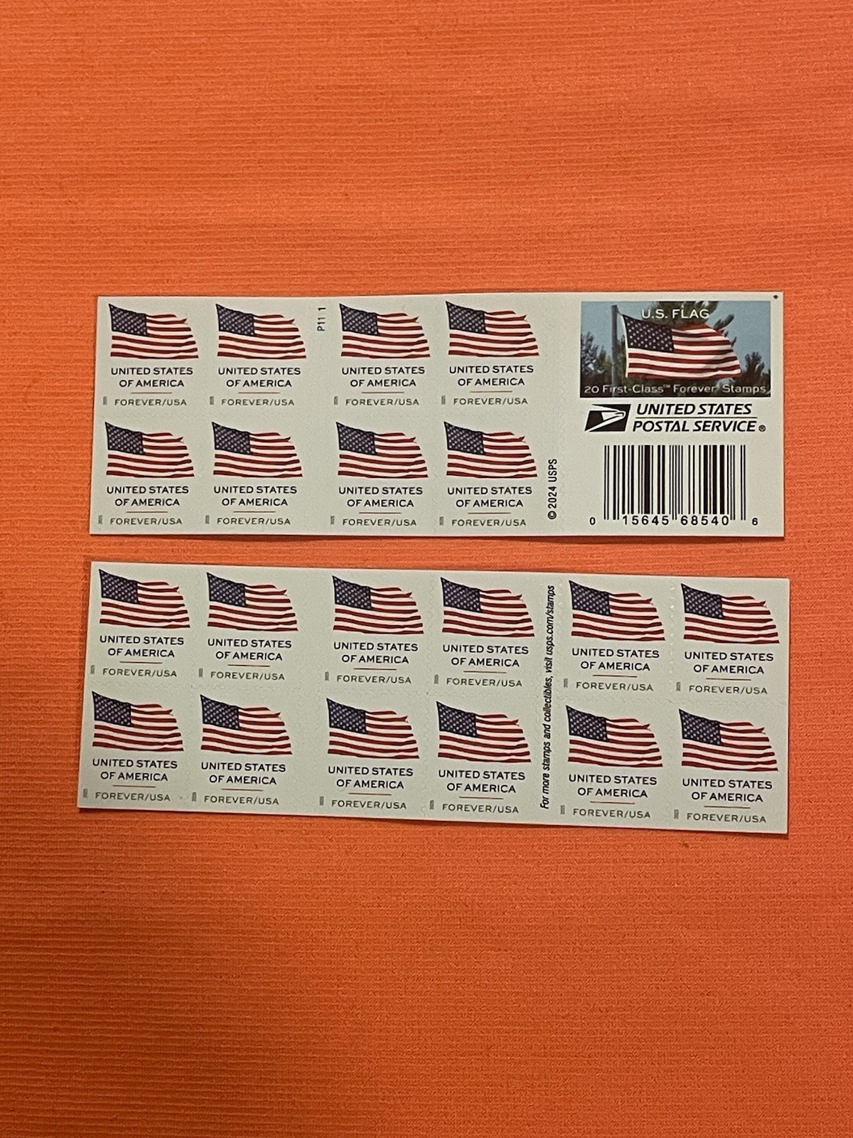 USPS Forever Stamps US Flag (2024) Fell Booklet Of 20 Stamps MNH 🔥🔥