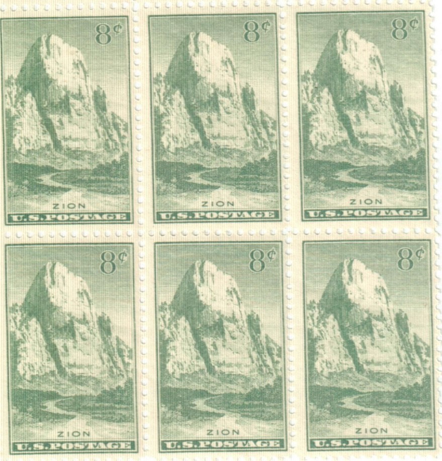 United States 8¢ Zion National Park Postage Stamp #747 Pack of 100