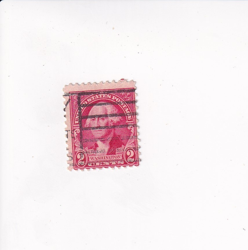 US Stamp WASHINGTON 2 CENTS RED STAMP 1932 WASHINGTON BICENTENNIAL ISSUE (US)