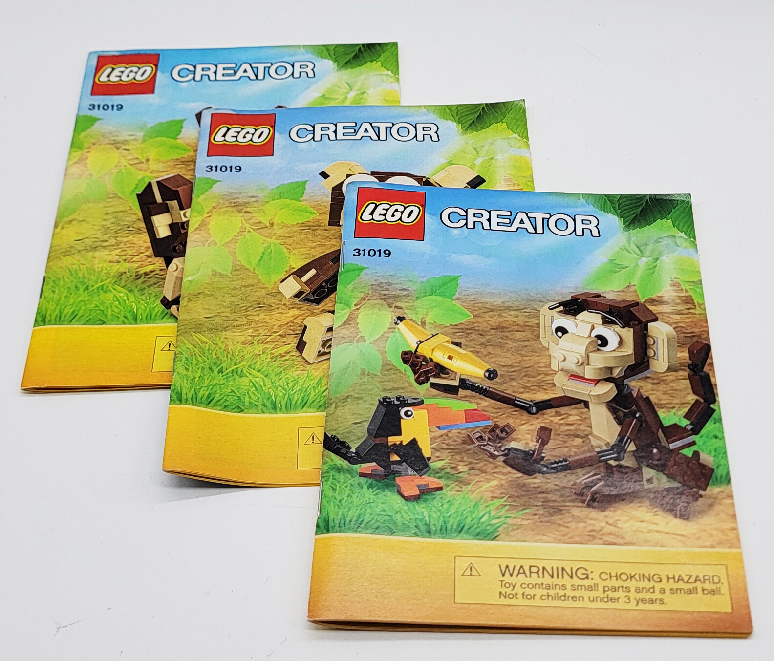 Genuine LEGO Creator 31019 Instruction Book Manual Set of 3 Complete Books Lot