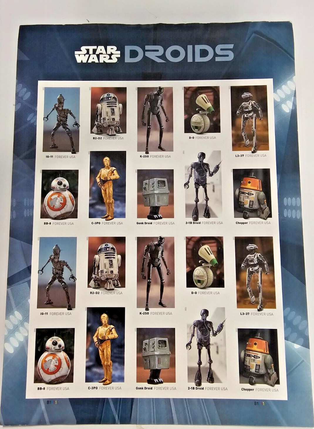 Huge Unique Forever Stamp Collection 544 Stamps! – Star Wars, Scooby & more!