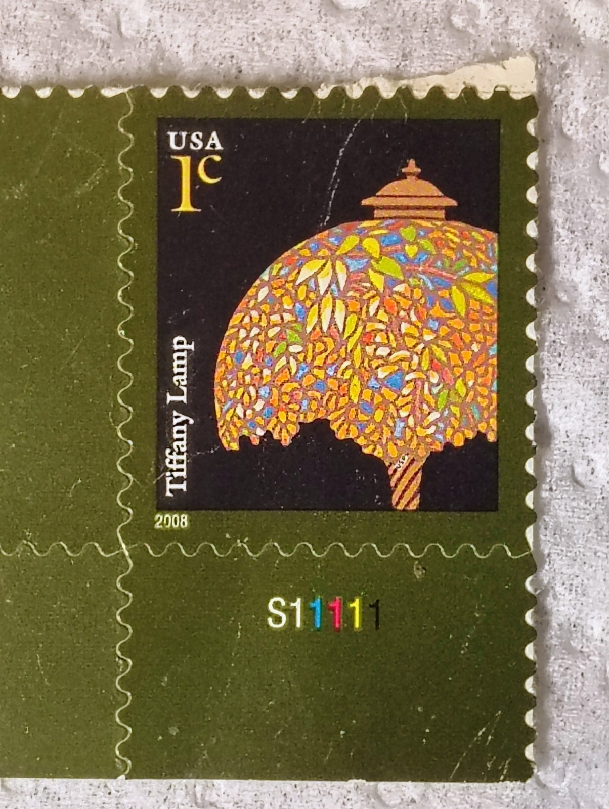 12 Scott #3749 Tiffany Lamp 2008 Self-Adhesive MNH Stamps