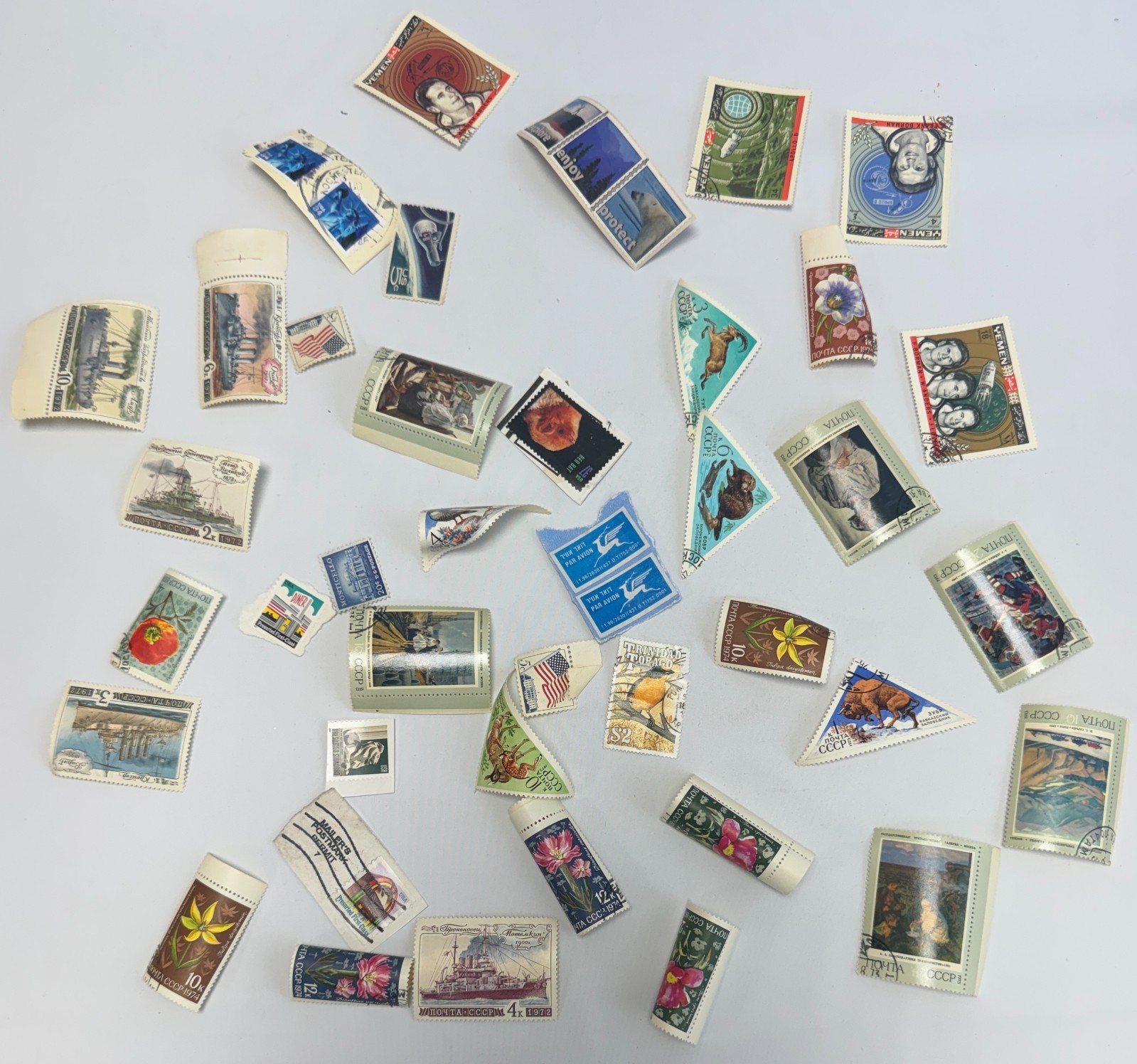 cancelled used Worldwide Used Stamp Mixture Lot 35+ Stamps