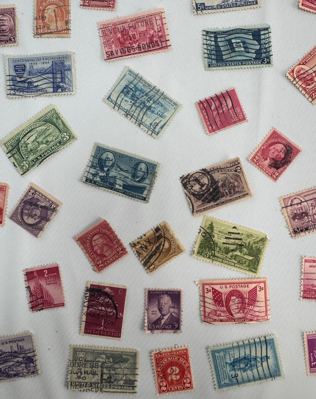Large Vintage US Worldwide Postage Stamp Collection Lot 120+ Used