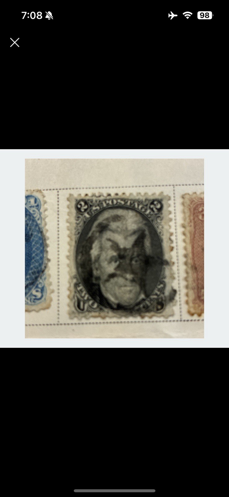 1863 Andrew Jackson 2 Cent Stamp US