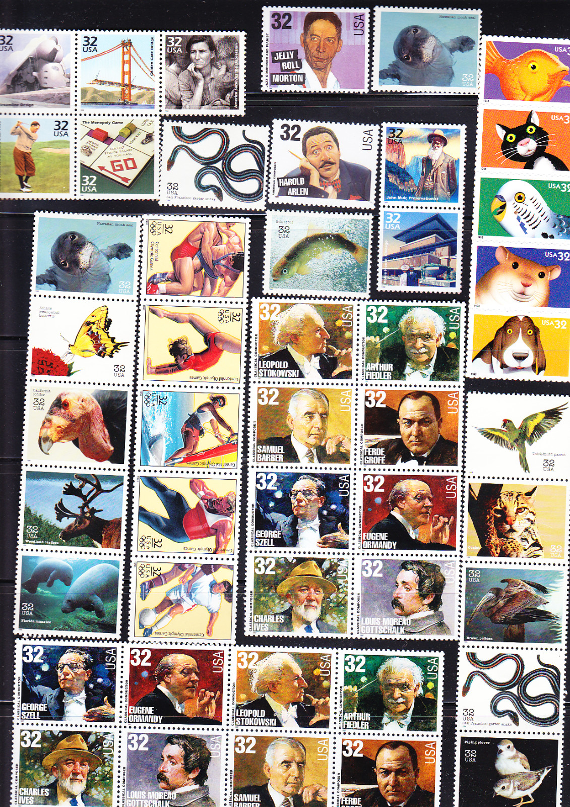 U.S. MNH POSTAGE 100 x 33 cent (face value $33.00)