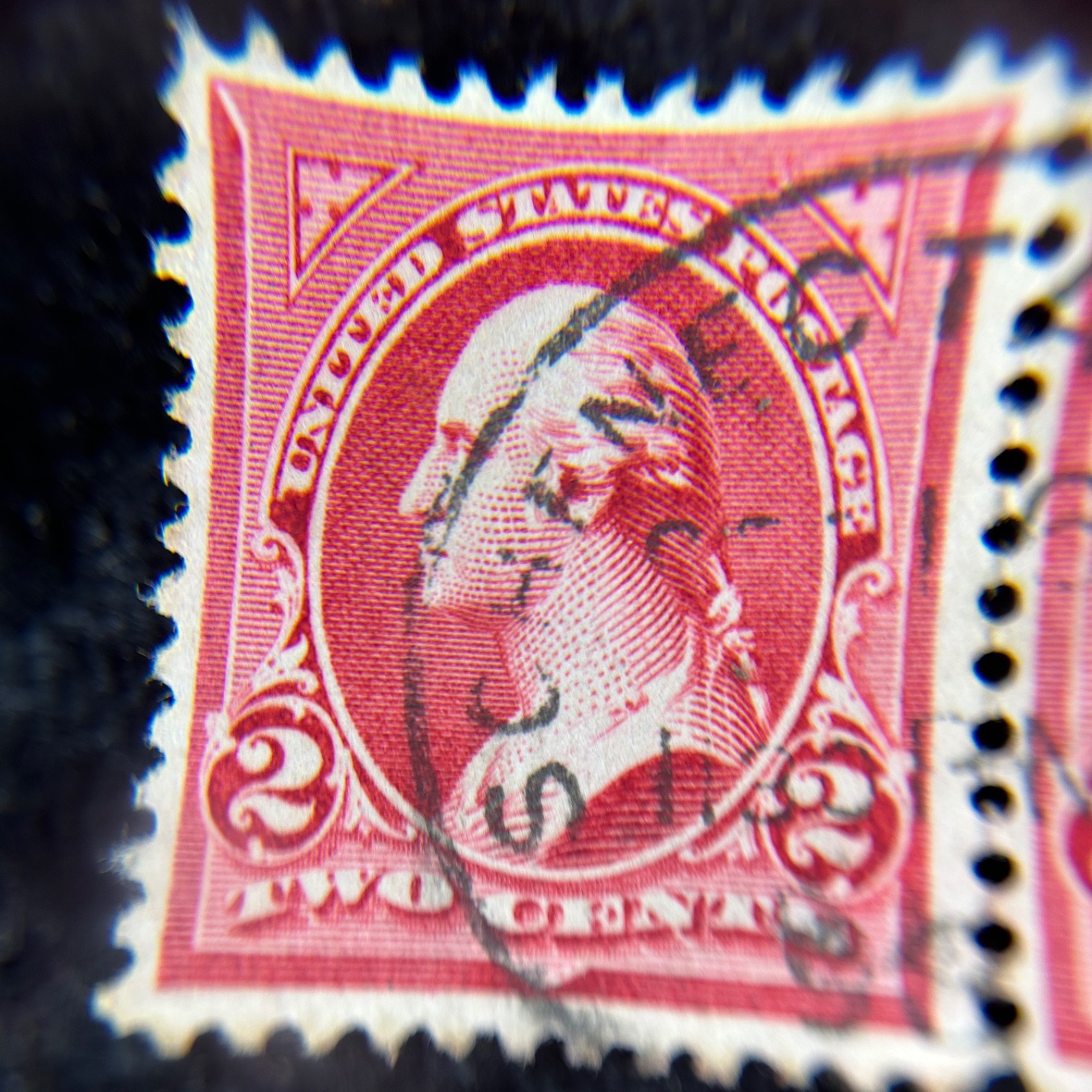 Rare George Washington 2 Cent Red US Postage Stamp Collectible