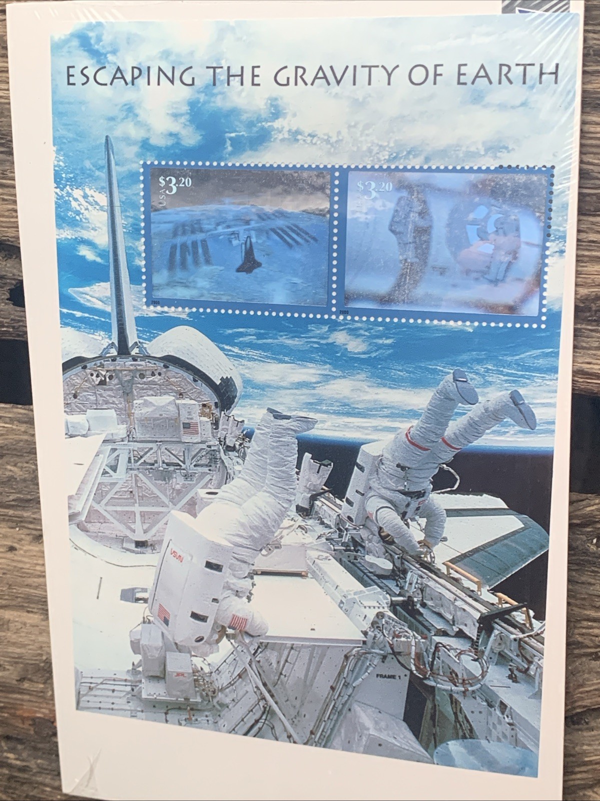 US#3411 Escaping the Gravity of Earth Space Sheet MNH $3.20×2 SEALED HOLOGRAPH