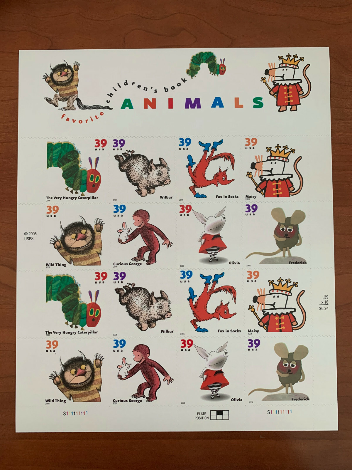 2006 US 39c Postage CHILDREN’S BOOKS ANIMALS MNH Stamp Sheet #3987-94 DR SUESS