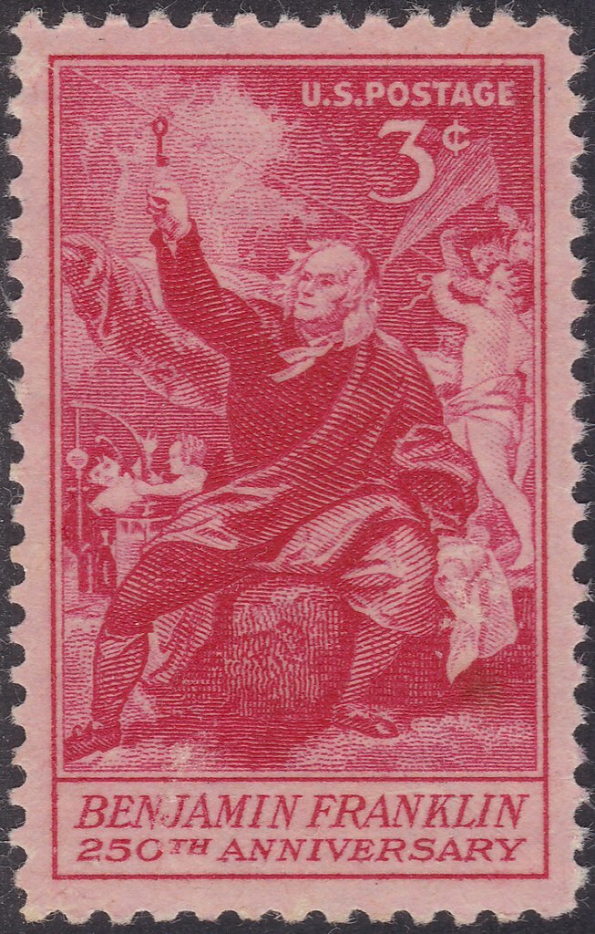 USA 1956 – Benjamin Franklin, 250th. Anniversary – MNH Vintage Stamp😎Sc. #1073