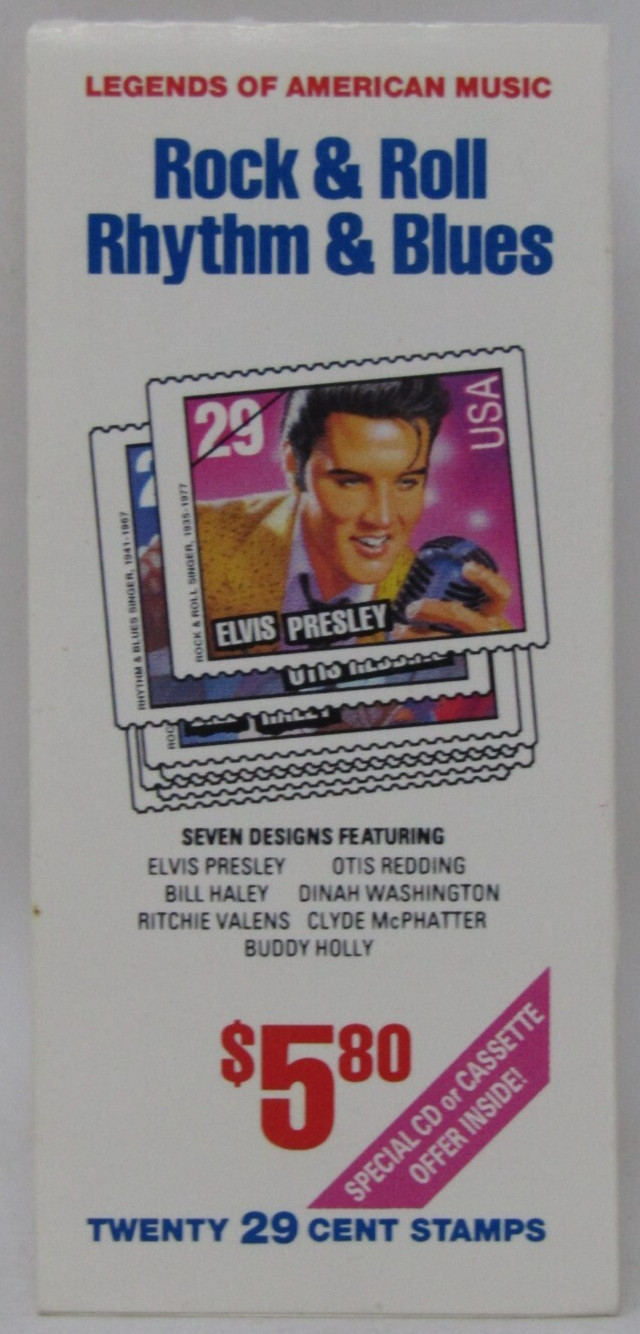 Rock & Roll Rhythm & Blues 29 Cent Stamps Book