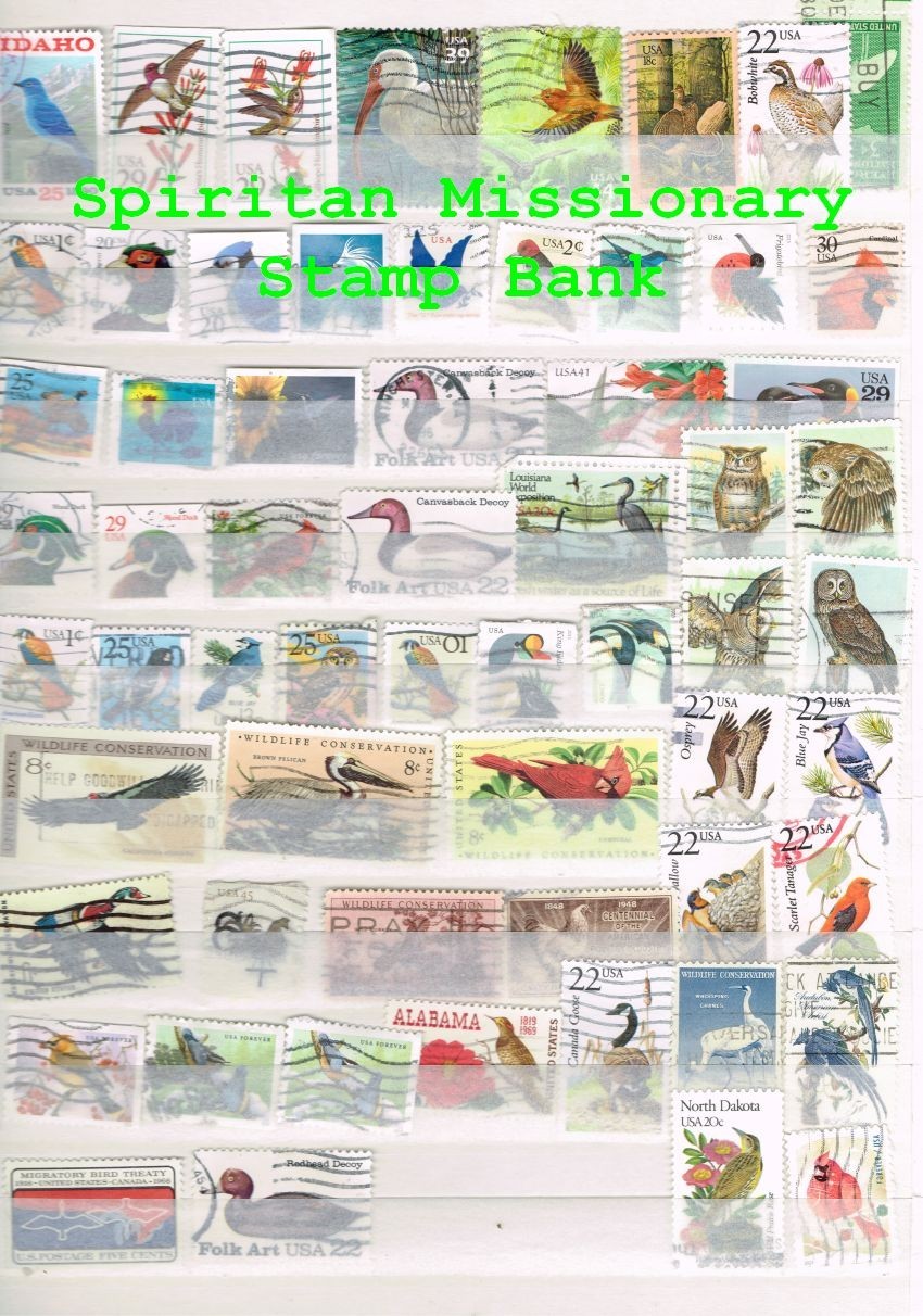 Bird Stamps: 61 Assorted Cancelled US Postage (13-210)