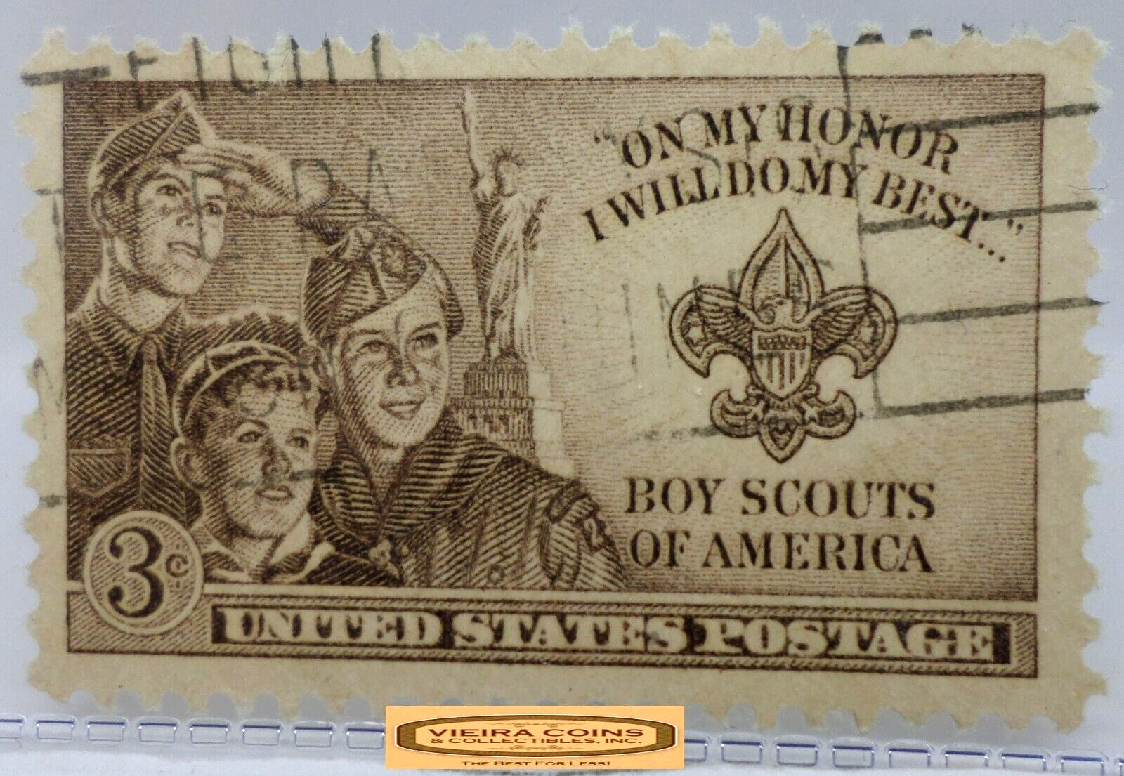 USA Postage Boy Scouts of America 3 Cents Stamp – #S42156NQ