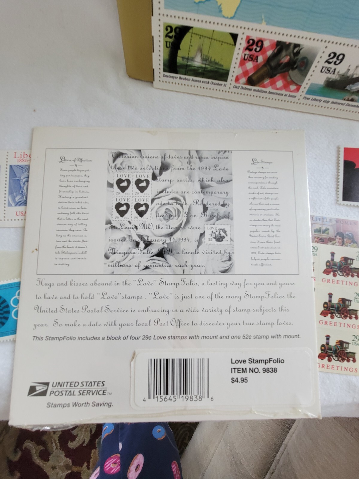 Lot Of USPS Postage Stamps 90s WWII Love $9.95 Eagle Minerals Liberty Mexico