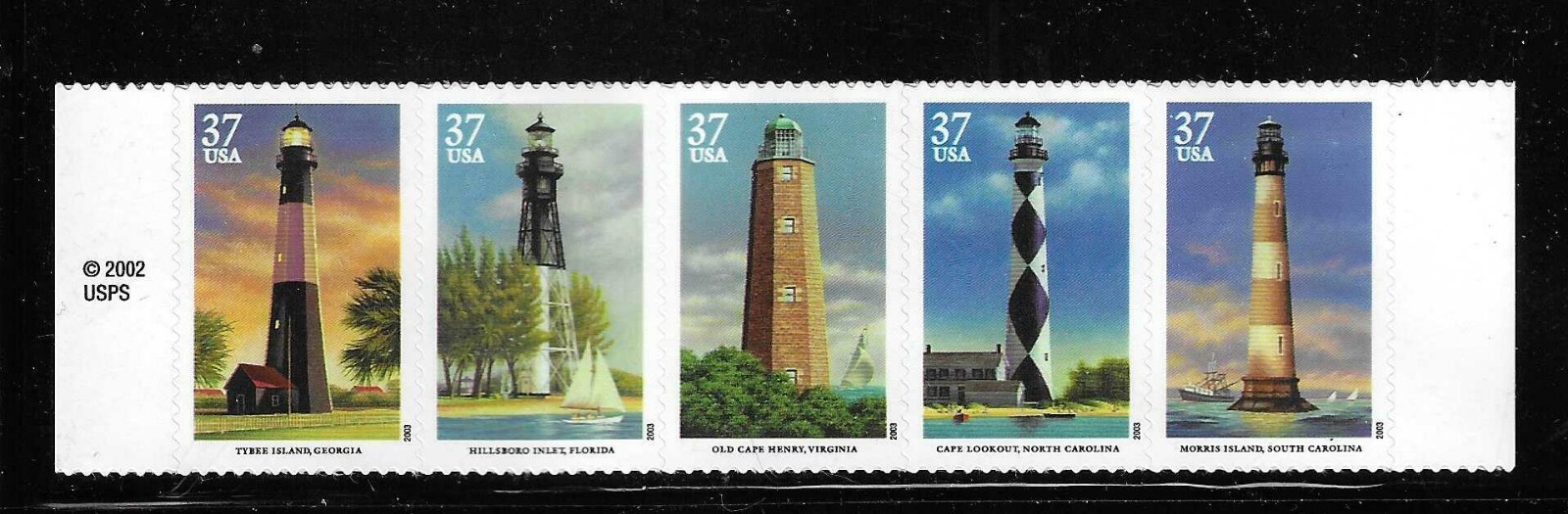 USA SC # 3791a Southeastern Lighthouses . MNH